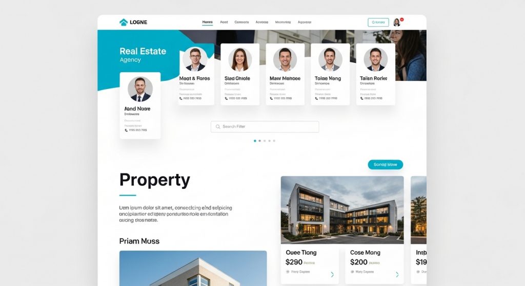 Real estate agency website template