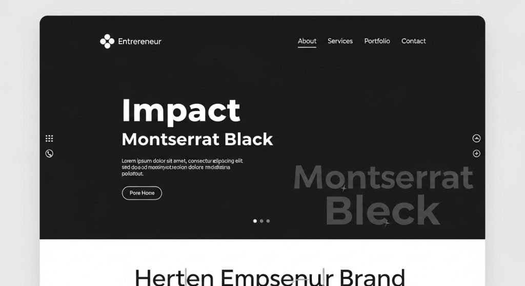 Bold personal branding website template