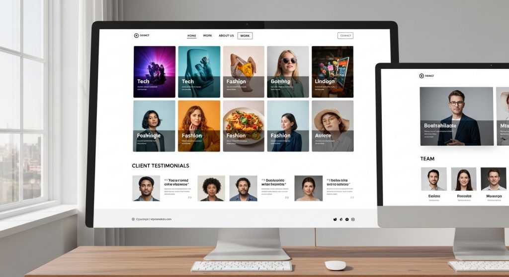 Agency portfolio website template