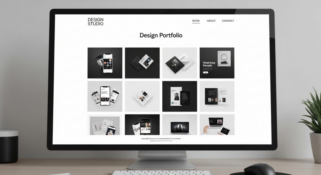Minimal portfolio website template