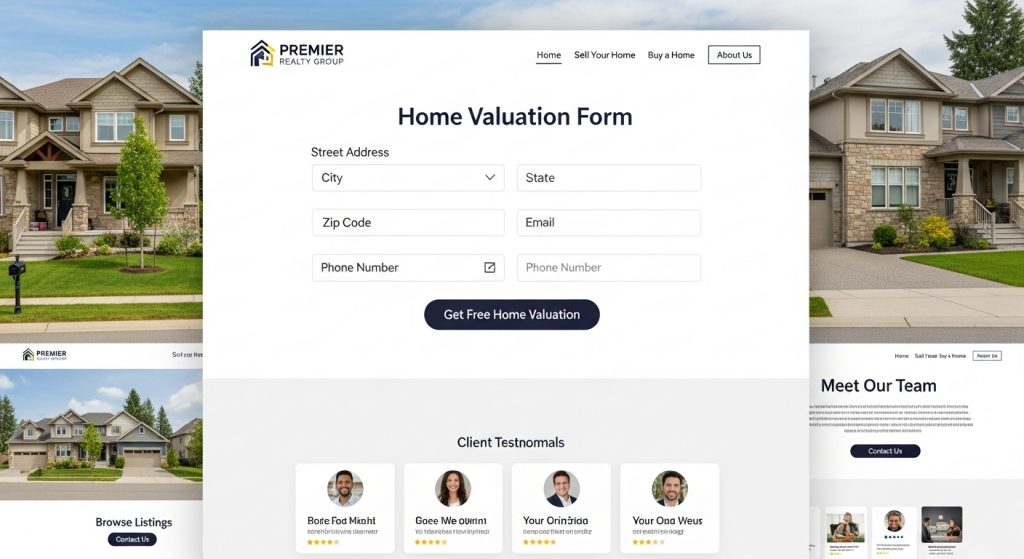 Lead generation real estate template