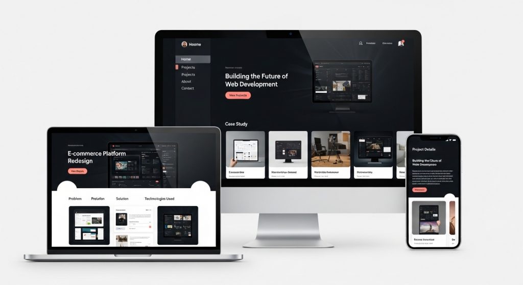 Developer portfolio website template