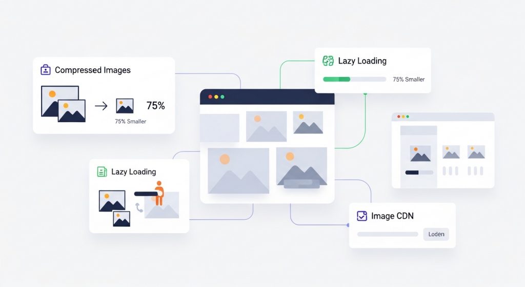 Optimizing images in website templates