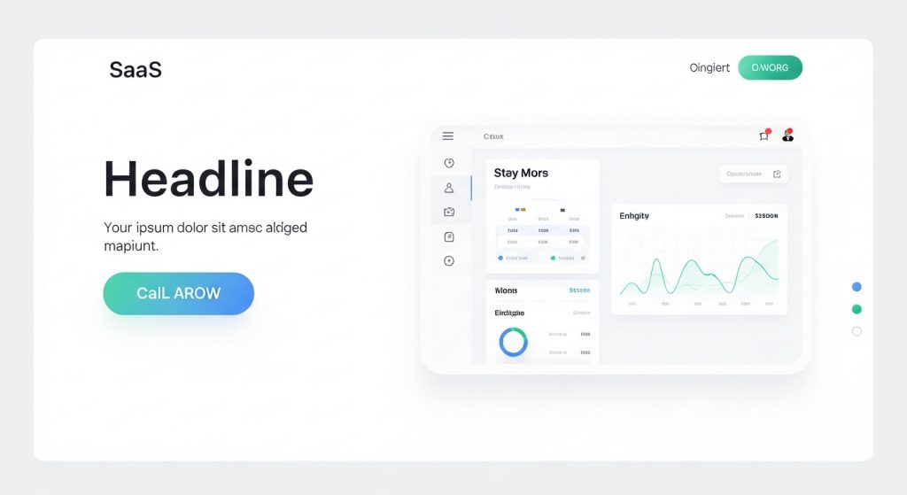 Minimal SaaS website template