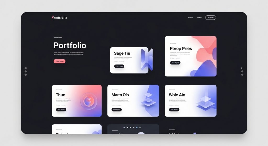 Creative portfolio website template