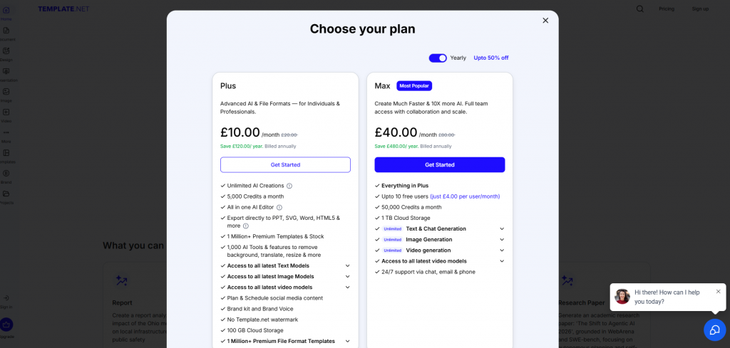 Template marketplace comparison