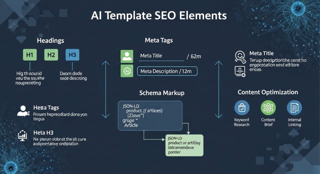 Key SEO elements for AI templates