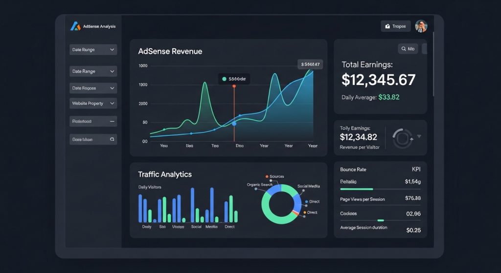 Website AdSense revenue analysis