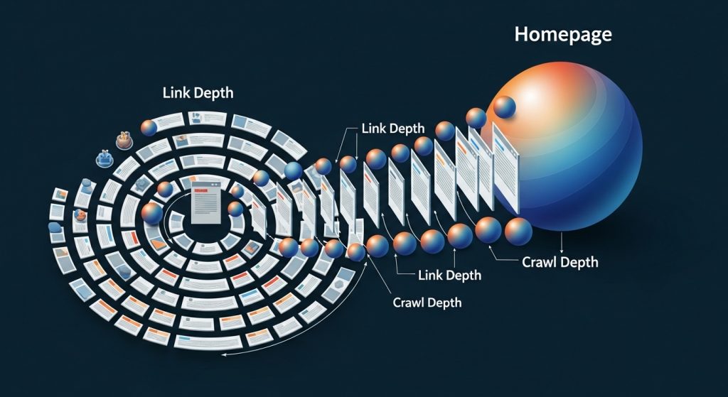 Internal link depth