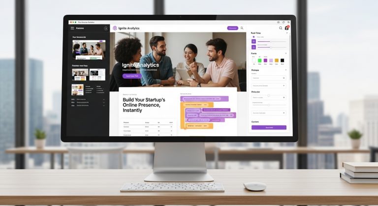 free landing page builder for startups
