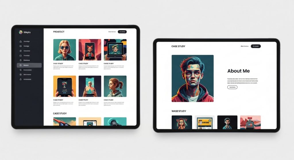 AI portfolio generator features
