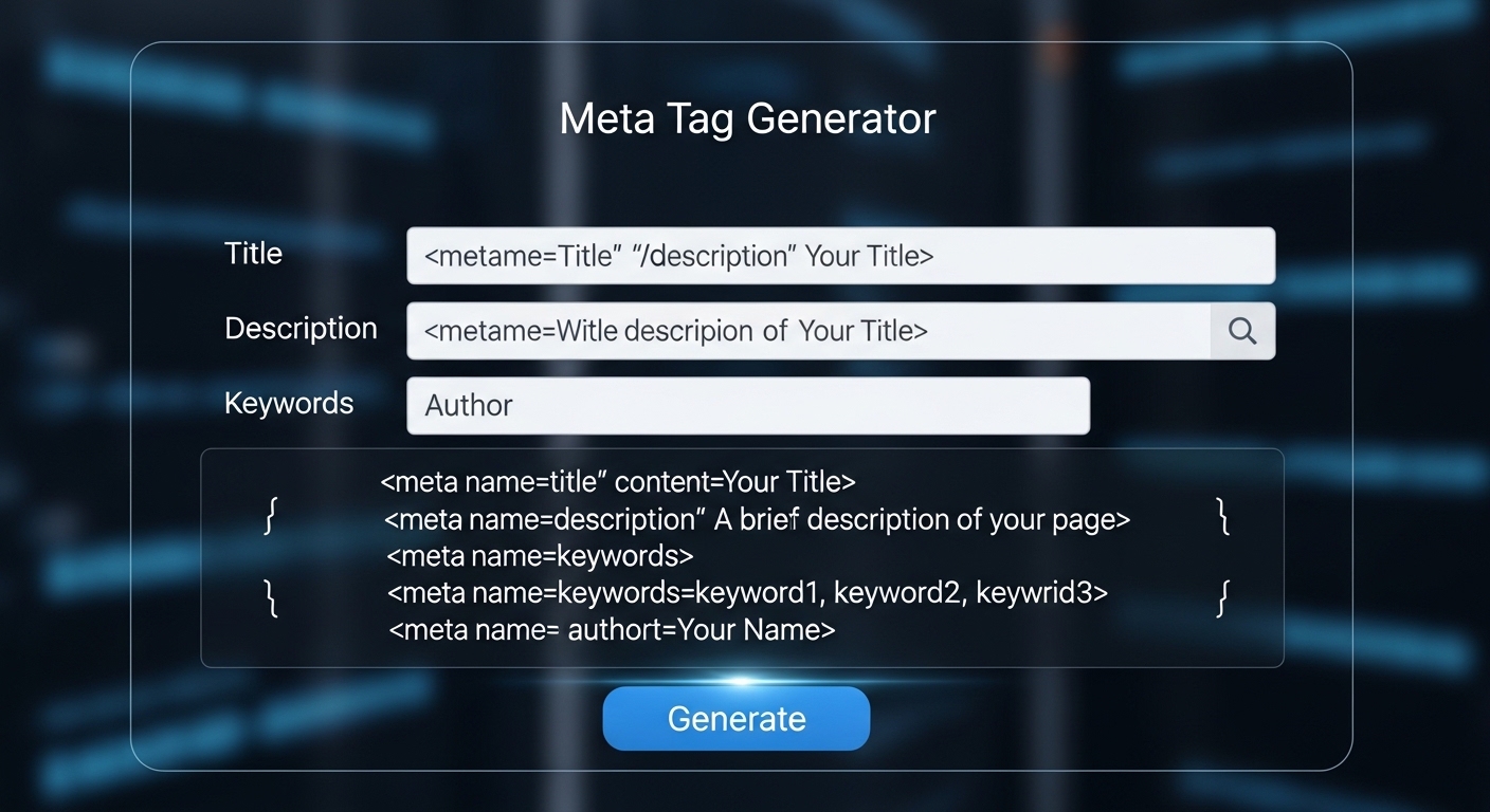 meta tag generator