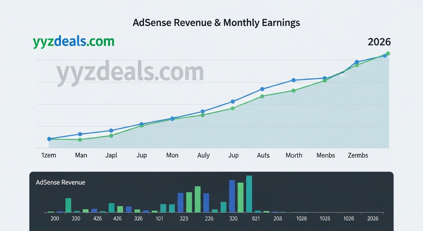 yyzdeals.com adsense revenue monthly earnings 2026