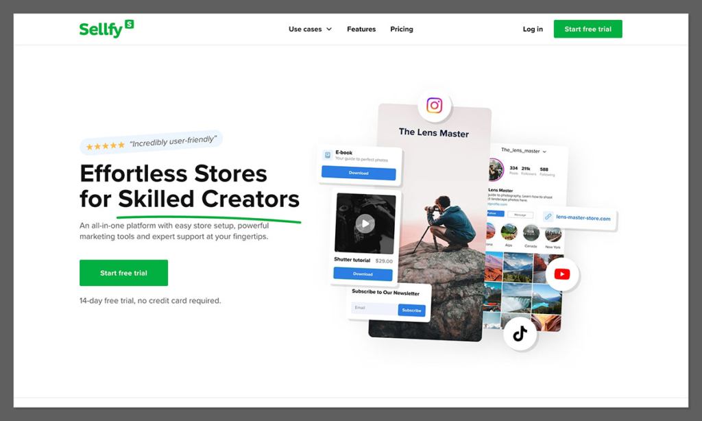 AI generated landing page