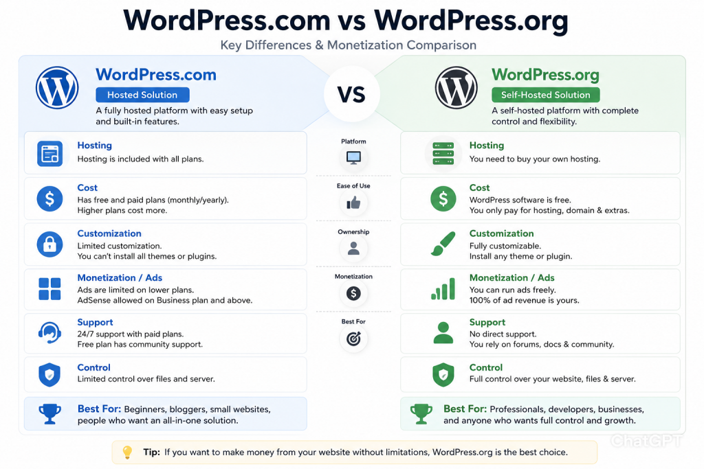 WordPress monetization comparison